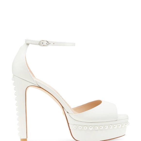 DISCOPLATFORM PEARL SANDAL - Stuart Weitzman - NEW NEVER USED - Picture 2 of 4